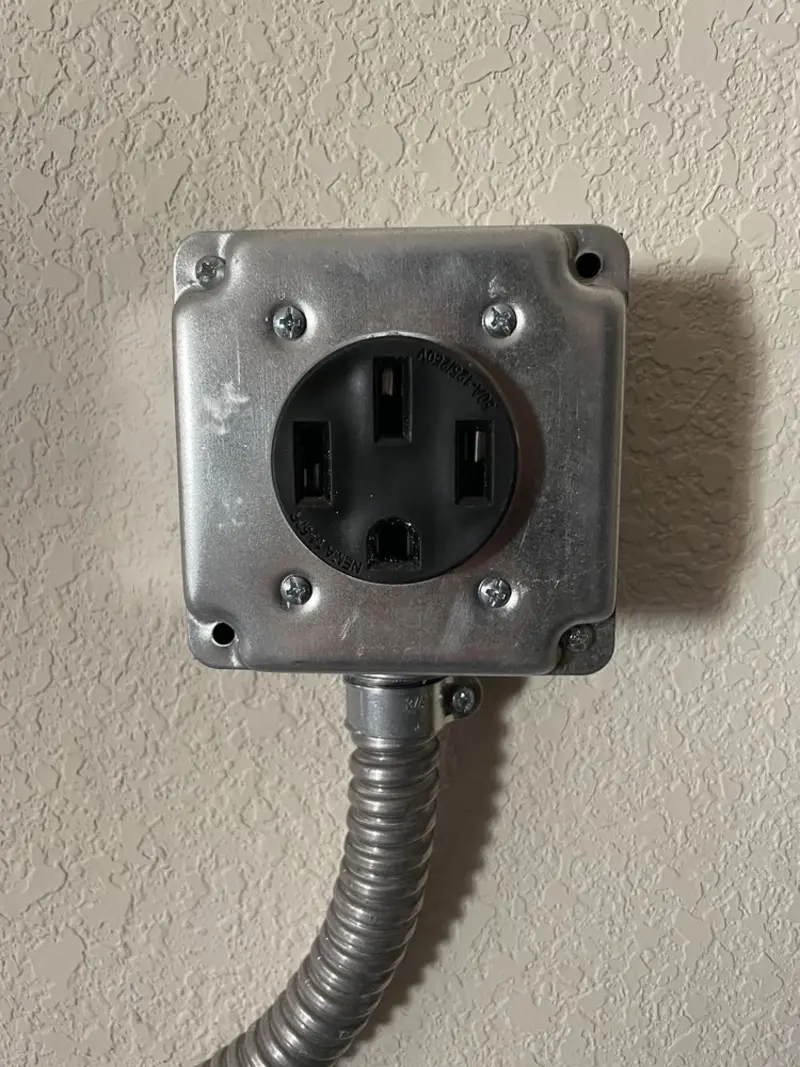 NEMA 14-50 outlet installed for Electrical Panel Upgrade in Cocoa Beach